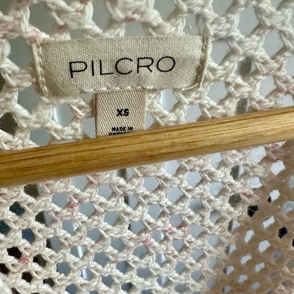 Pilcro open weave beach cardigan. Button front. Sz xs - Picture 4 of 6